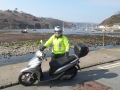 Sheltered harbour on a Green Dragon Scooter