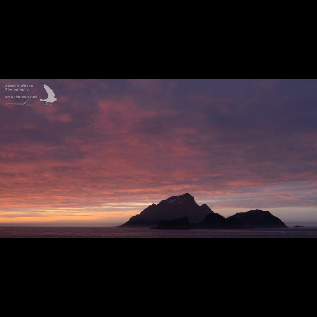 Willis Islands sunset